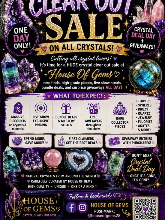 Accessories - House of Gems Clear Out Sale — LIVE SHOW LISTING ONLY